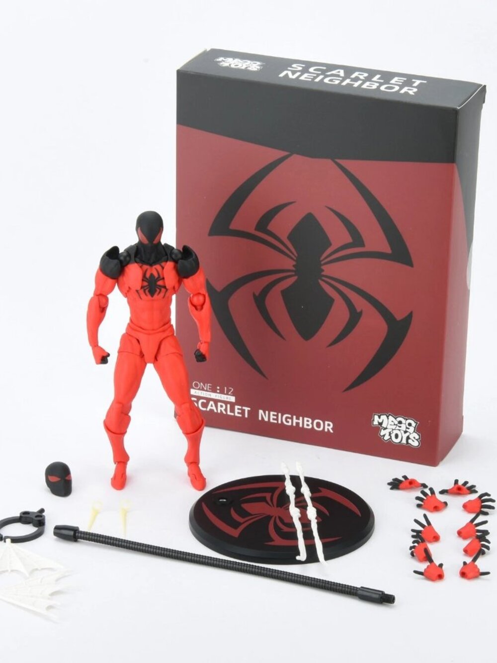 Spider-Man Scarlet Neighbor Symbiote & Kaine Parker 6" Action Figure Toy Gift